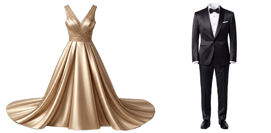 vestidos dorados