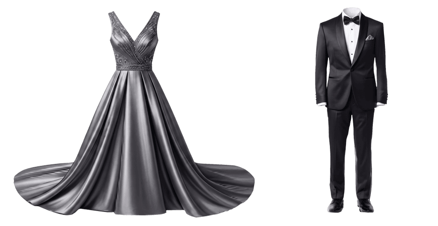 vestidos gris