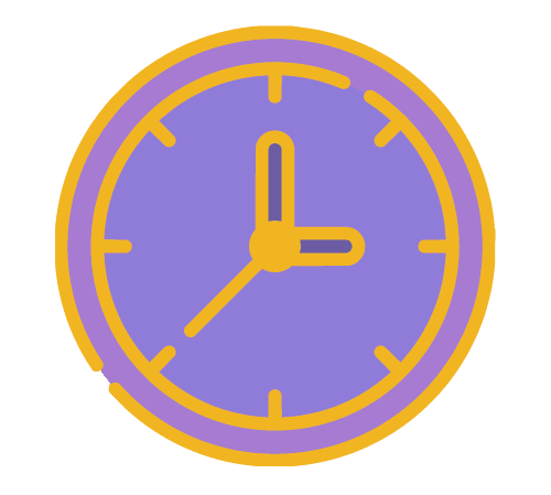 reloj lila